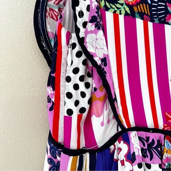 NWT Anthropologie Ruffled Patchwork Midi Dress - Picture 5 of 10